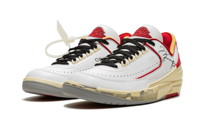 Nike Air Jordan 2 Retro Low SP Off-White White Red-sneakers-Air Jordan-pikastore.cz