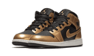 Nike Air Jordan 1 Mid SE GS Metallic Gold Black-Air Jordan-pikastore.cz