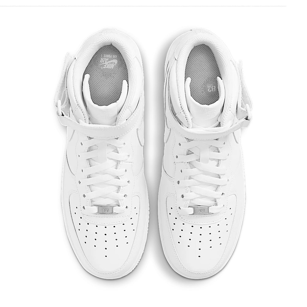 Nike Air Force 1 Mid LE GS Triple White-Nike-pikastore.cz