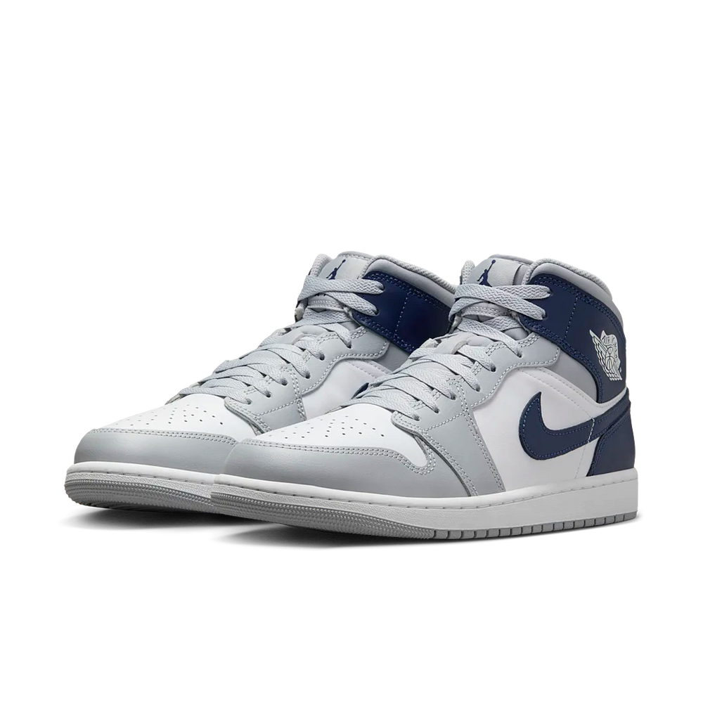 Nike Air Jordan 1 Mid Wolf Grey Midnight Navy-Air Jordan-pikastore.cz