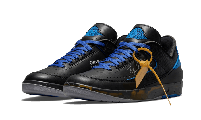 Nike Air Jordan 2 Retro Low SP Off-White Black Blue-sneakers-Air Jordan-pikastore.cz