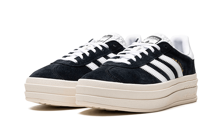 Adidas Gazelle Bold Core Black White (Women's)-sneakers-Adidas-pikastore.cz