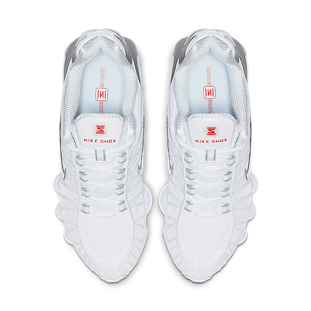 Nike Shox TL White Metallic Silver Max Orange (Women's)-sneakers-Nike-pikastore.cz