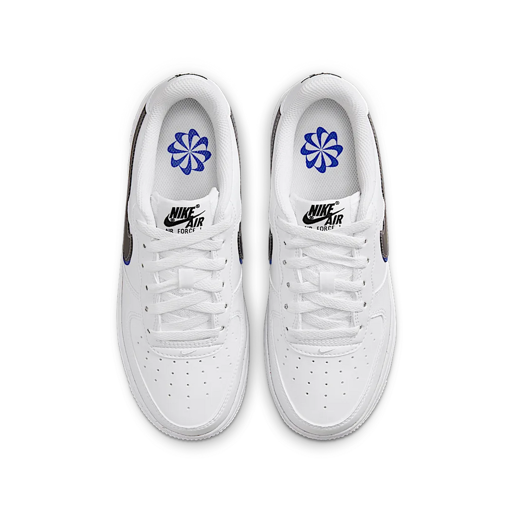 Nike Air Force 1 Low Impact Next Nature Double Swoosh White Black Blue (GS)-sneakers-Nike-pikastore.cz