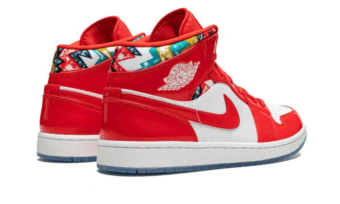Nike Air Jordan 1 Mid Barcelona Sweater Red Patent-sneakers-Air Jordan-pikastore.cz