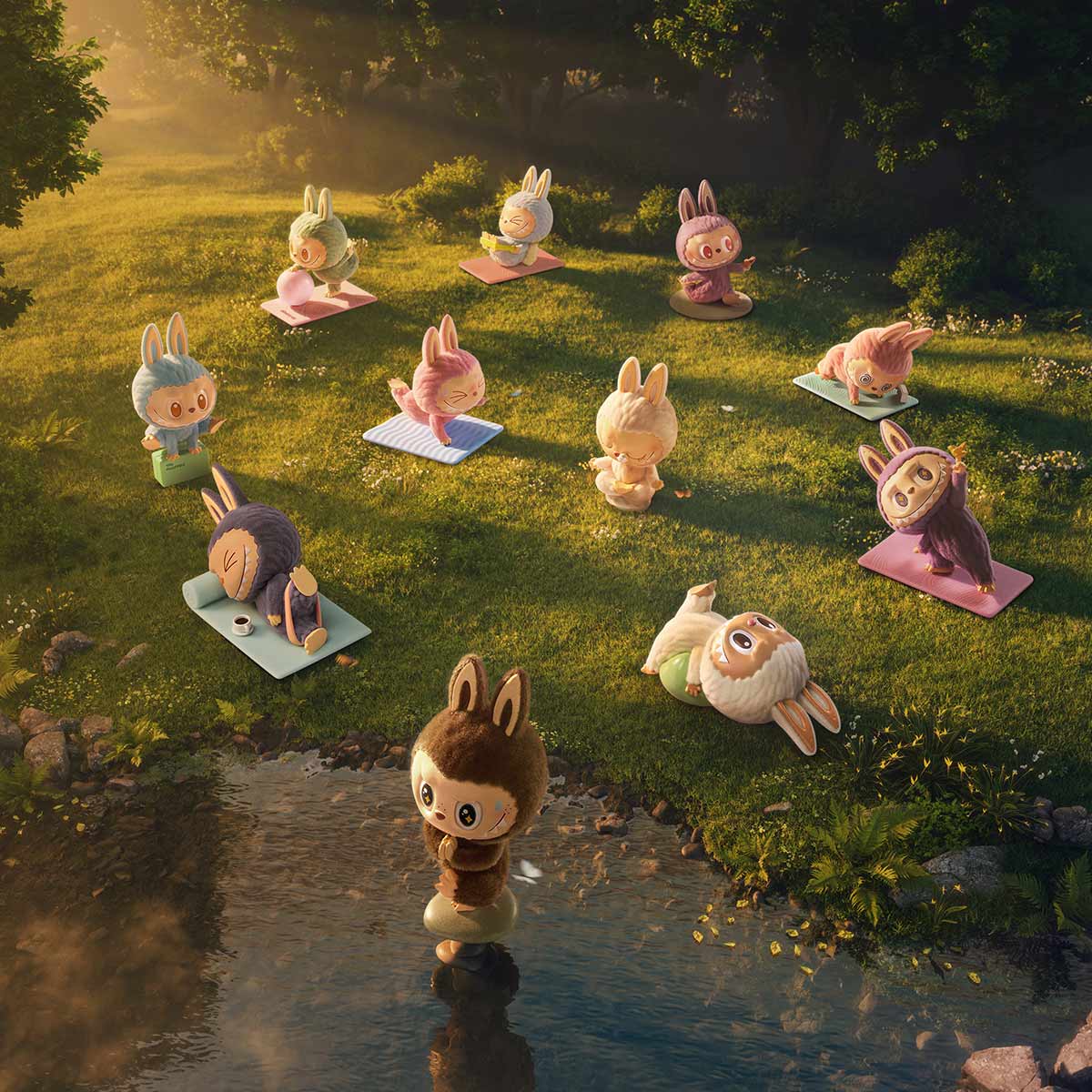 Labubu Pop Mart The Monsters Lazy Yoga Series Figures Single Blind Box-Labubu-pikastore.cz