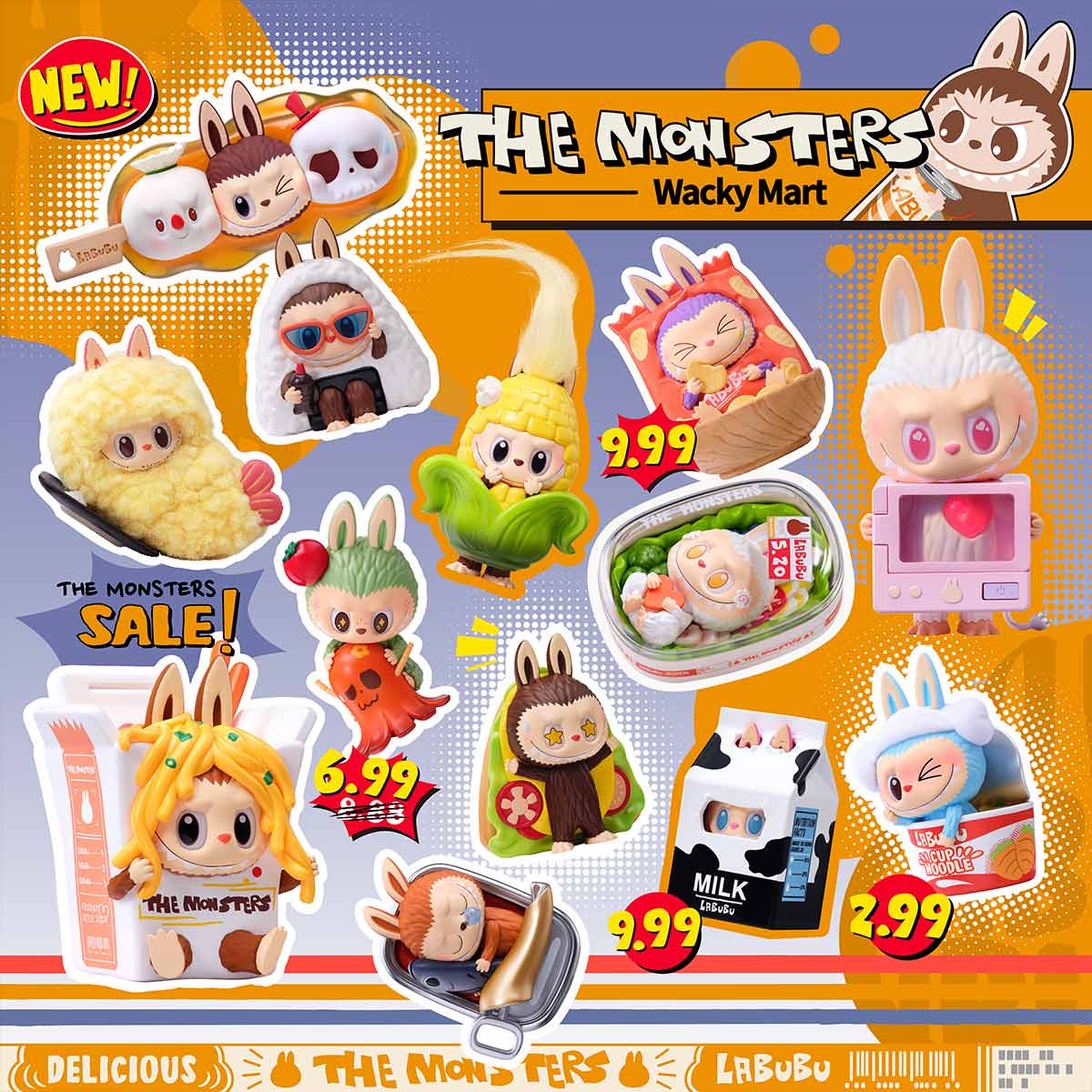 Labubu Pop Mart The Monsters Wacky Mart Series Figure Single Blind Box-Labubu-pikastore.cz