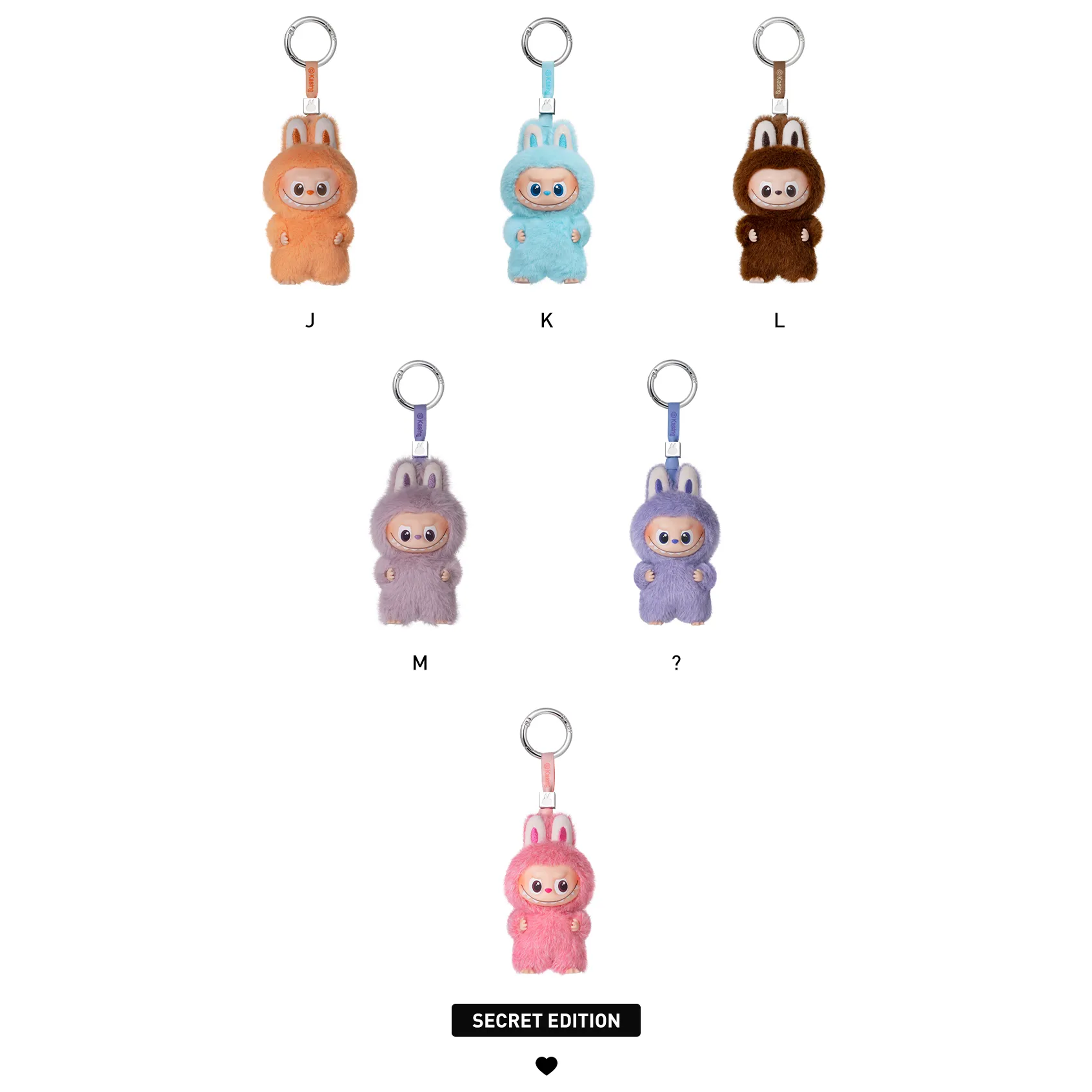 Labubu Pop Mart The Monsters Pin for Love Series Vinyl Plush Pendant (A-M) Sealed Case (14 Blind Box)-Labubu-pikastore.cz