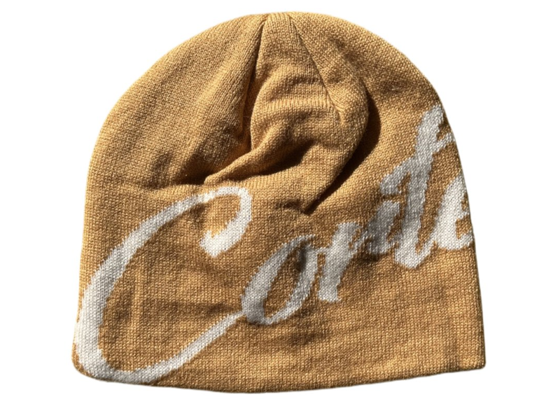Corteiz Strike Skully Beige Beanie-Corteiz-pikastore.cz
