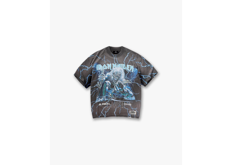Represent X Iron Maiden A Real Live One T-Shirt Stained Brown-Represent-pikastore.cz