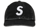 Supreme Pigment Coated 2-Tone S Logo 6-Panel Black-Supreme-pikastore.cz
