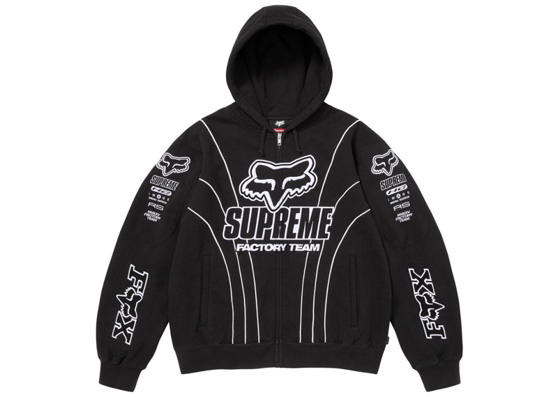 Supreme Fox Racing Zip Up Hooded Sweatshirt Black-Supreme-pikastore.cz