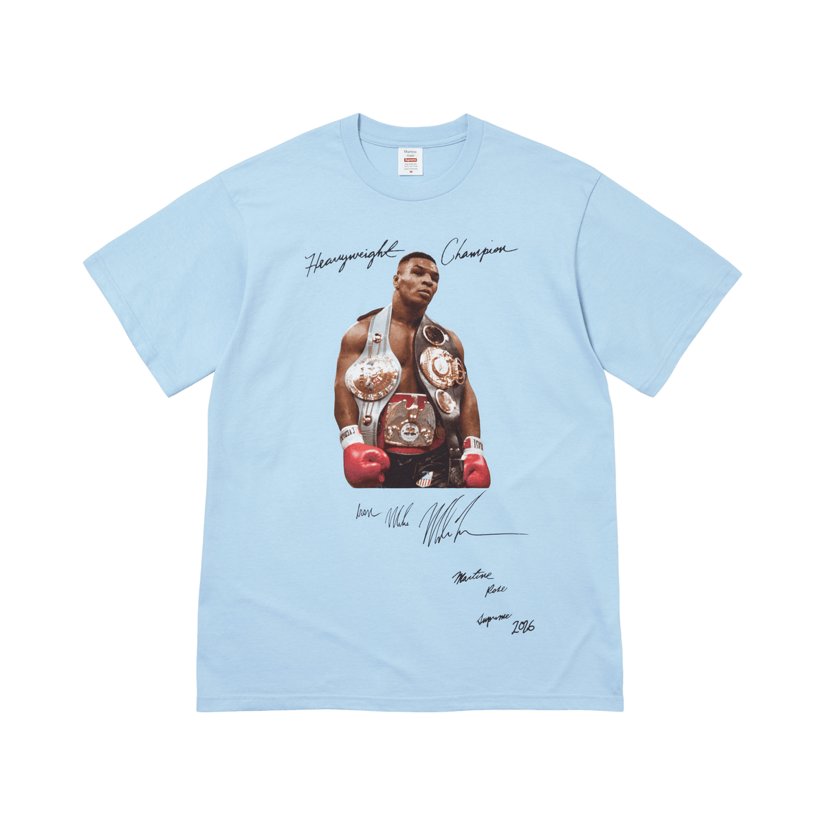 Supreme x Martine Rose Champion Tee Powder Blue – póló