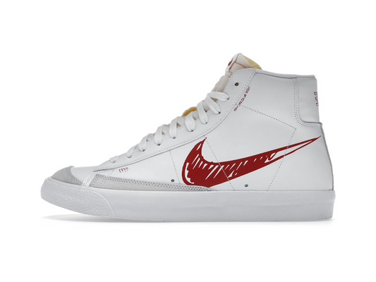 Nike Blazer Mid 77 Sketch White Red