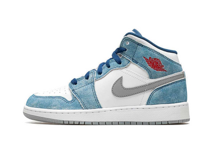 Nike Jordan 1 Mid French Blue Fire Red