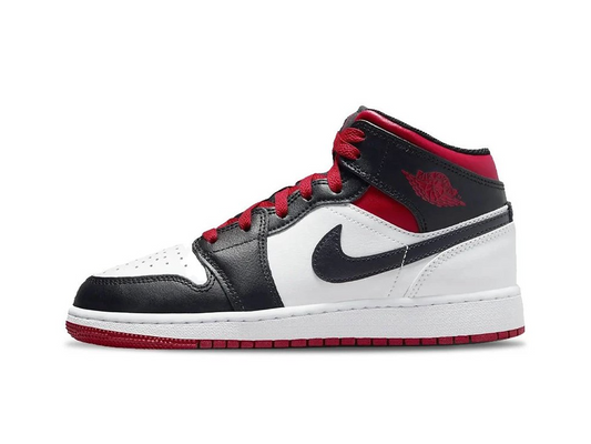 Nike Air Jordan 1 Mid GS Gym Red Black Toe