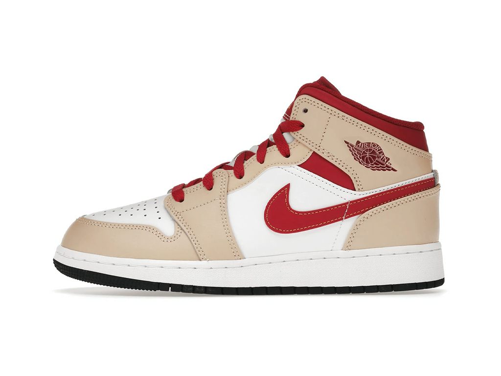 Nike Jordan 1 Mid Light Curry Cardinal (GS)-sneakers-Air Jordan-pikastore.cz