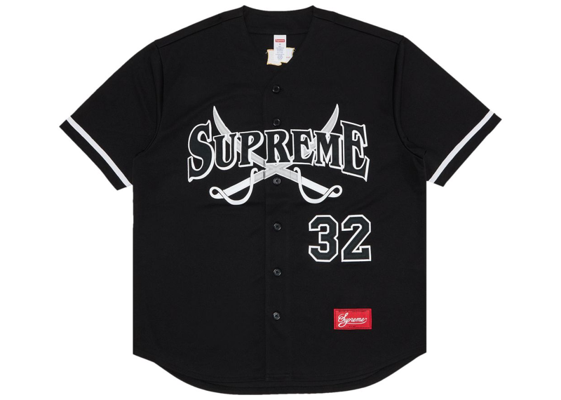 Supreme Swords Baseball Jersey Black-Supreme-pikastore.cz