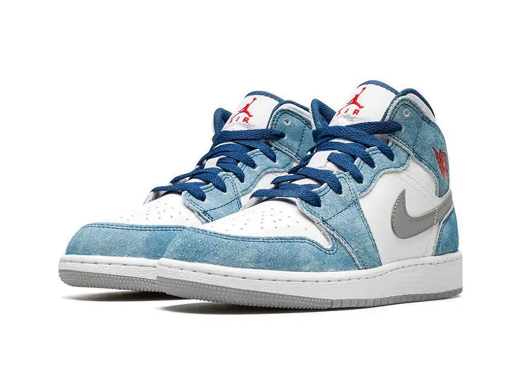 Nike Jordan 1 Mid SE French Blue Light Stel (GS)-sneakers-Air Jordan-pikastore.cz