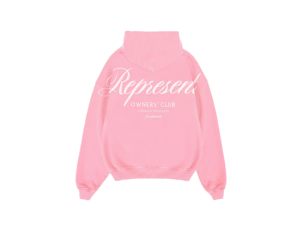 Represent Owners Club Script Hoodie Pink