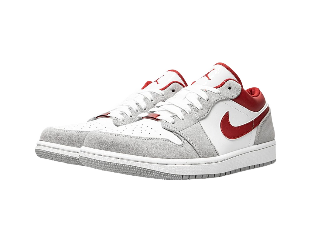 Nike Air Jordan 1 Low SE Light Smoke Grey Gym Red-sneakers-Air Jordan-pikastore.cz
