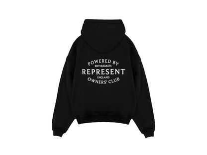 Represent Owners Club Stamp Zip Up Hoodie Black