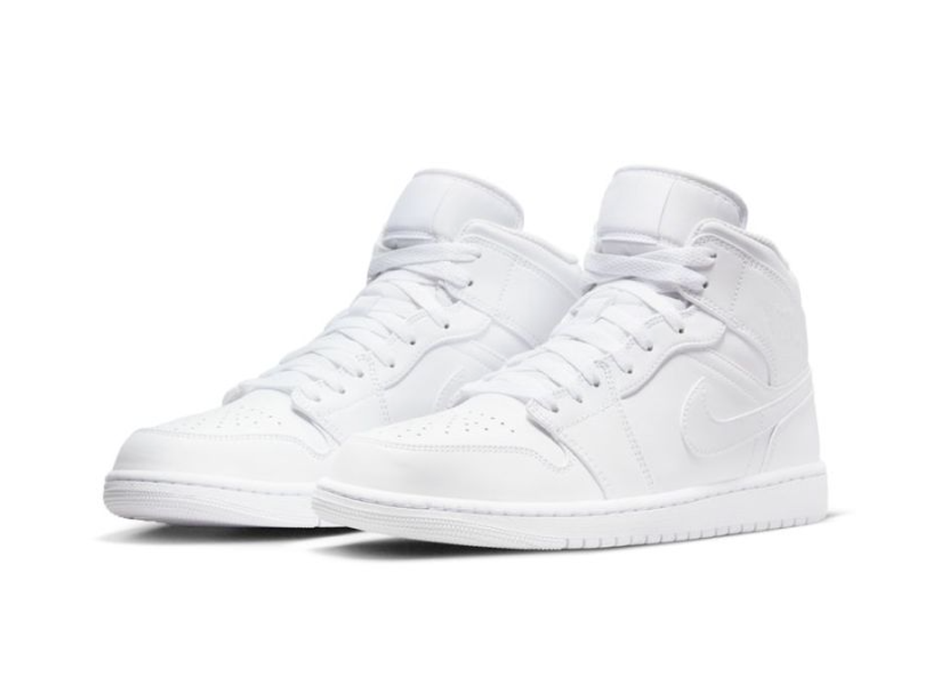 Nike Jordan 1 Mid Triple White (2022/2023)