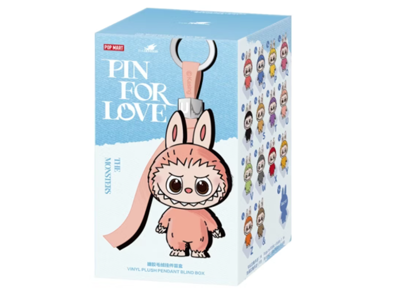 Pop Mart Labubu The Monsters Pin for Love Series Vinyl Plush Pendant (N-Z) Single Blind Box-Supreme-pikastore.cz