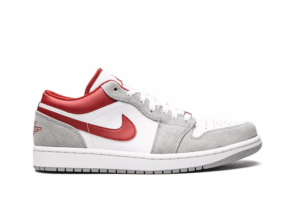 Jordan 1 Low SE Light Smoke Gray Gym Red