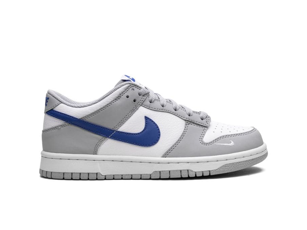 Nike Dunk Low Mini Swoosh Wolf Gray Game Royal (GS)