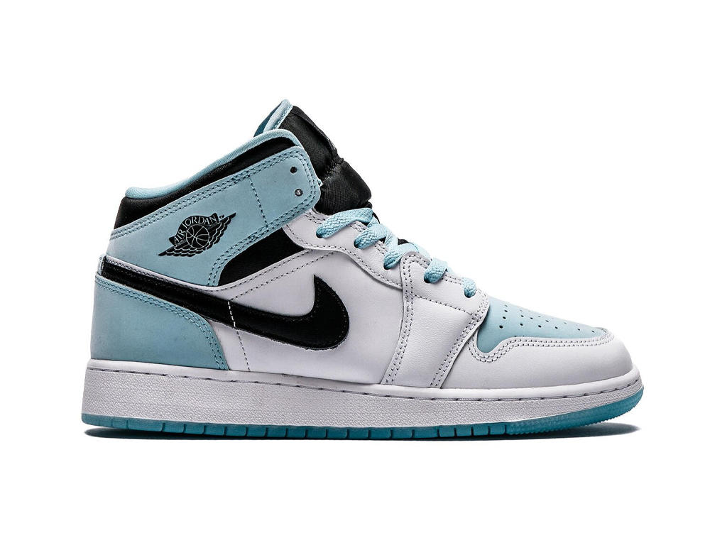 Air Jordan 1 Mid SE GS White Ice Blue