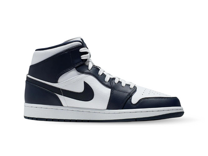 Nike Jordan 1 Mid White Metallic Gold Obsidian