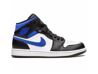 Nike Jordan 1 Mid White Black Racer Blue (GS)