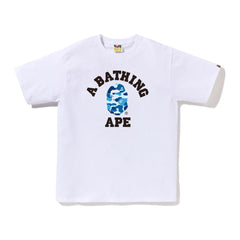 Bape ABC Camo College Tee White/Blue