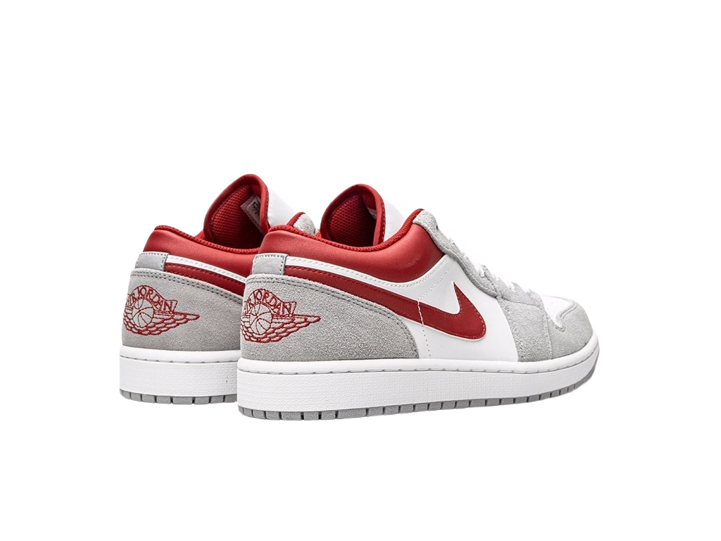 Nike Air Jordan 1 Low SE Smoke Grey Gym Red (GS)-sneakers-Air Jordan-pikastore.cz