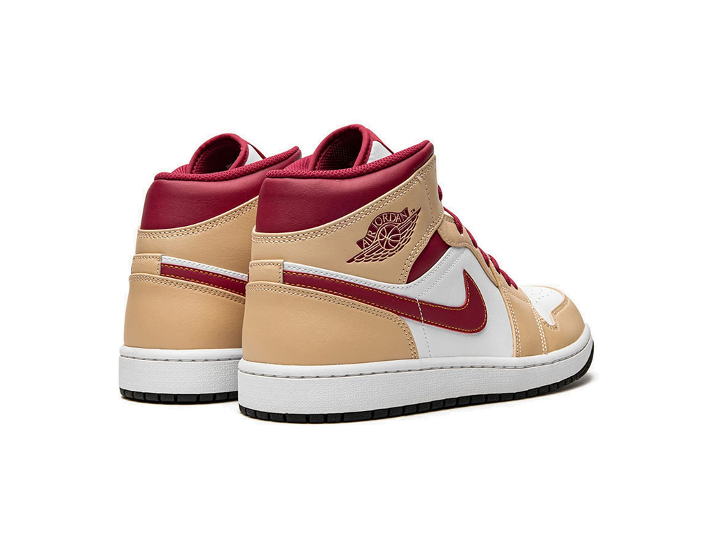 Nike Jordan 1 Mid Light Curry Cardinal (GS)