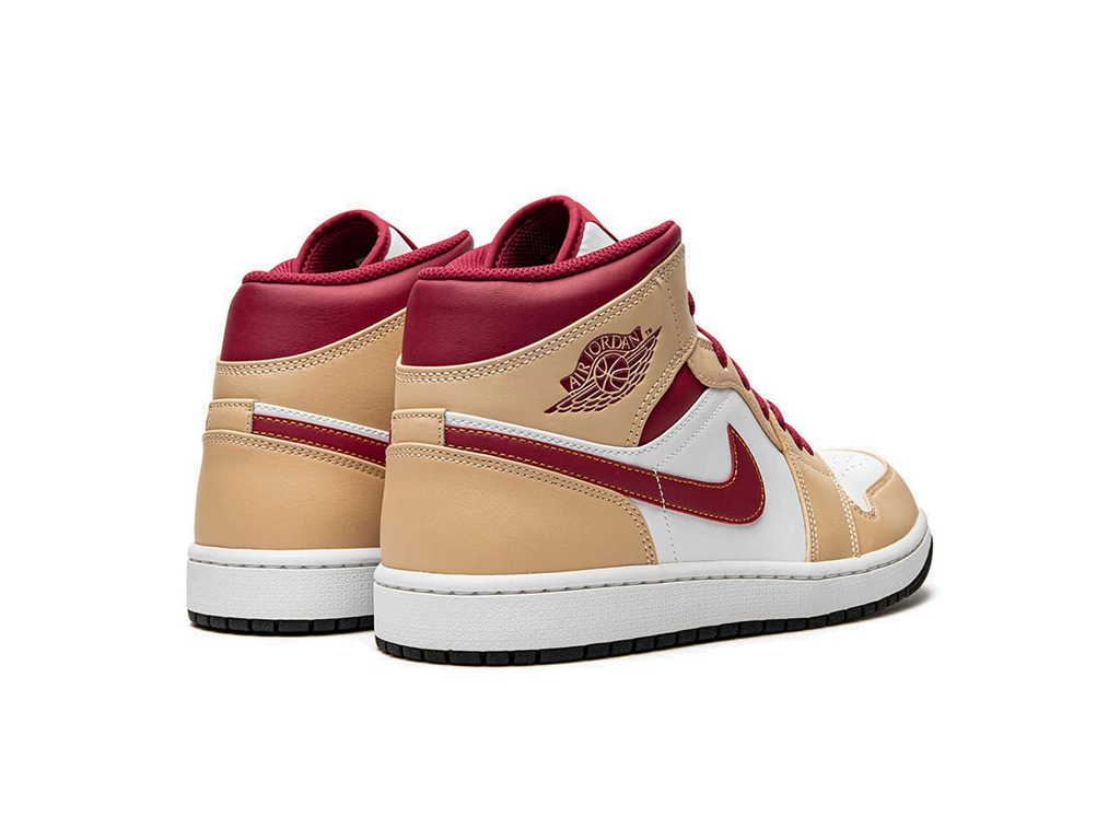 Nike Jordan 1 Mid Light Curry Cardinal (GS)-sneakers-Air Jordan-pikastore.cz