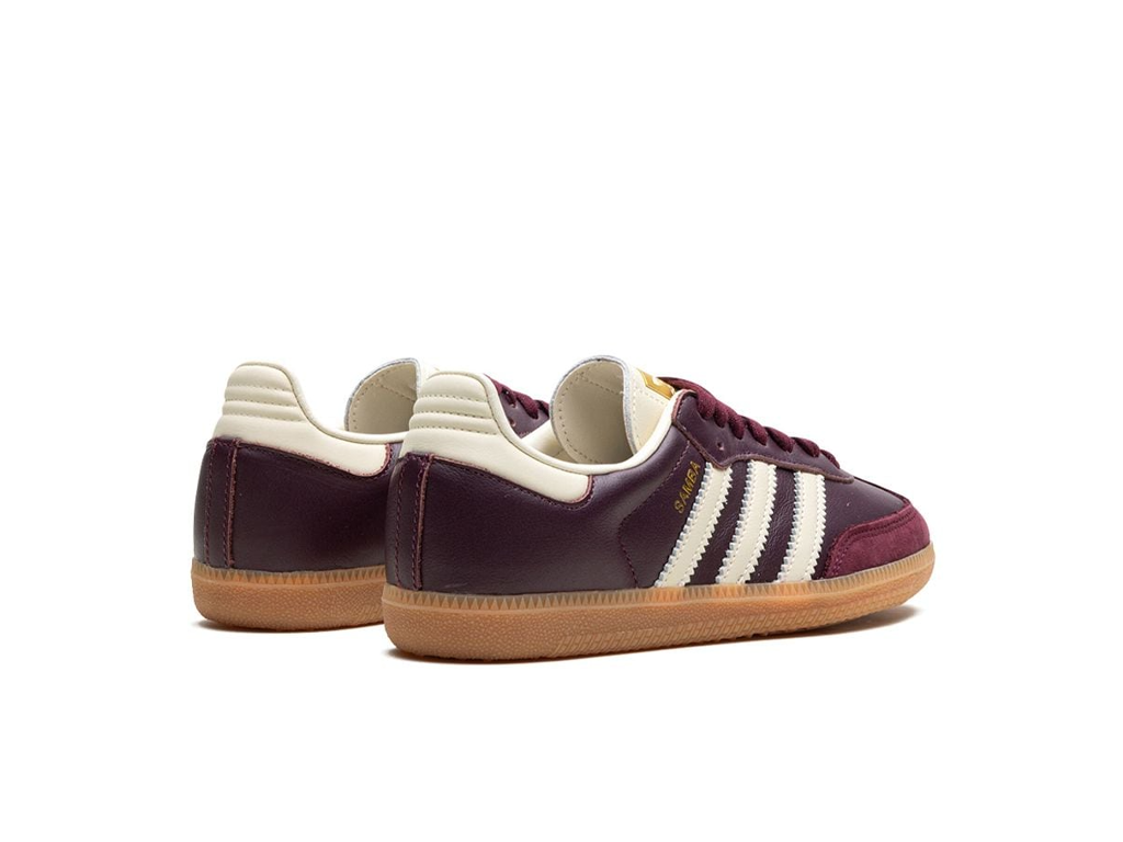 Adidas Samba OG Maroon Gold Metallic (Women's)-sneakers-Adidas-pikastore.cz