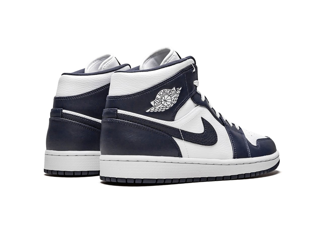 Nike Jordan 1 Mid White Metallic Gold Obsidian