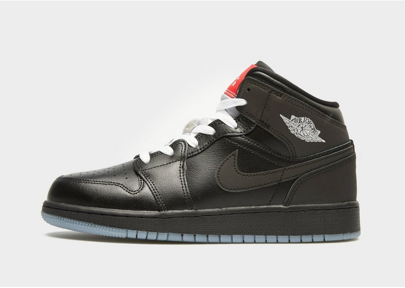 Nike Air Jordan 1 Mid BG Black White Wolf Grey-Nike-pikastore.cz