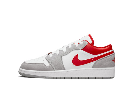 Nike Jordan 1 Low SE Smoke Grey Gym Red (GS)