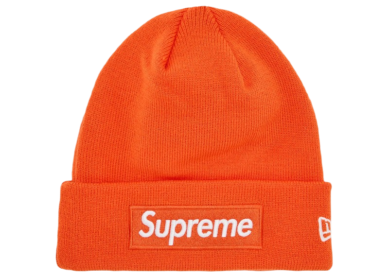 Supreme New Era Box Logo Beanie (FW24) Dark Orange-Supreme-pikastore.cz