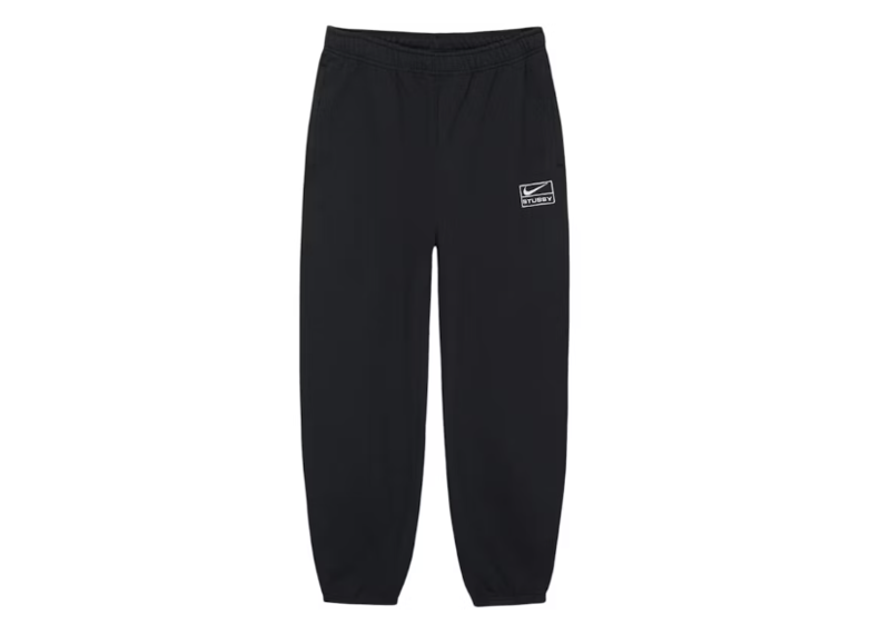 Stussy x Nike Stone Washed Fleece Pant (FW25) Black