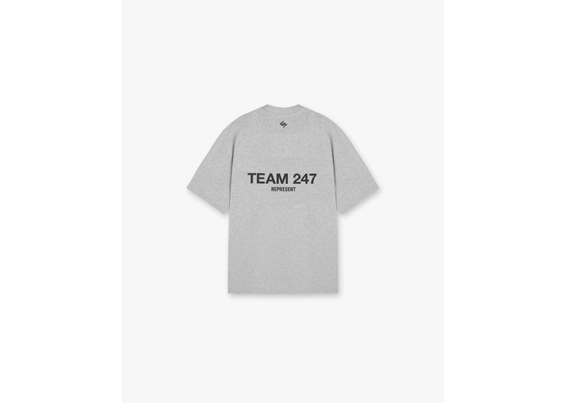 Represent Team 247 Oversized T-Shirt Ash Grey-Represent-pikastore.cz