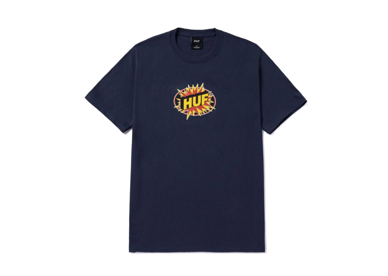 HUF TNT Logo Tee Navy-HUF-pikastore.cz