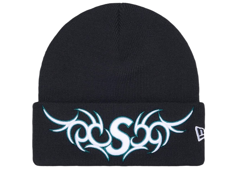Supreme New Era Tribal S Logo Beanie Navy-Supreme-pikastore.cz