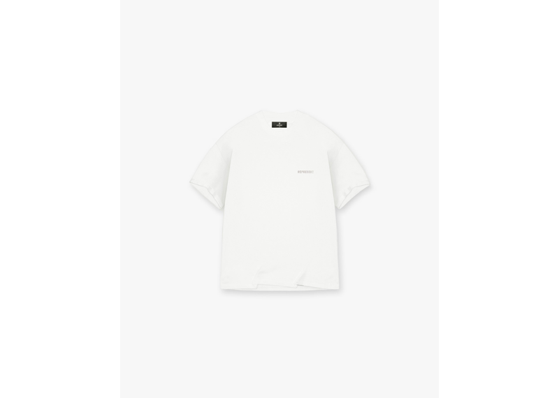 Represent Block Logo T-Shirt Flat White-Represent-pikastore.cz