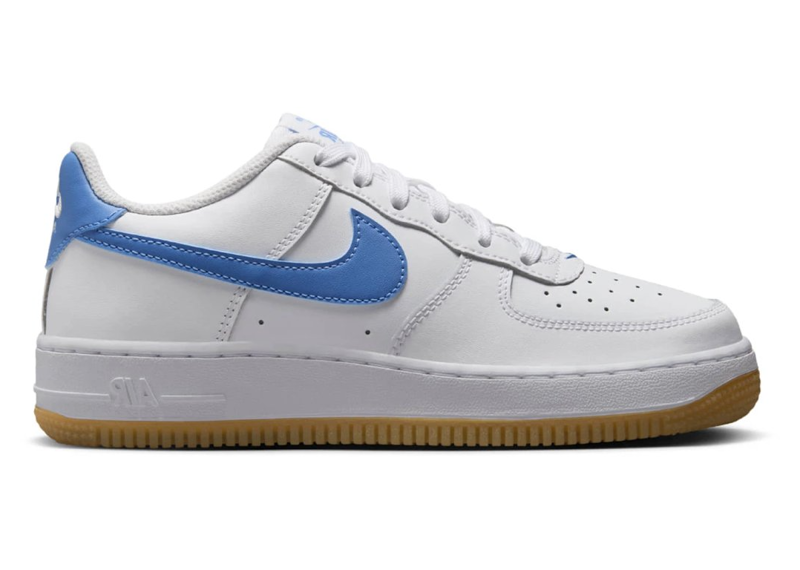 Nike Air Force 1 Low White Gum Light Brown Blue Beyond