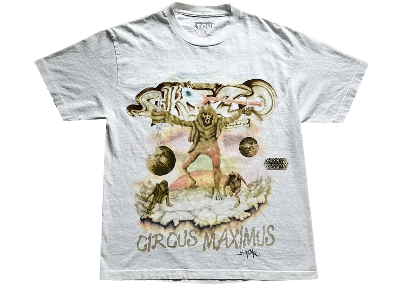 Supreme Travis Scott Utopia Tour Skitzo Circus Maximus Tee White-Supreme-pikastore.cz