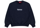 Supreme Washed Box Logo Crewneck Navy-Supreme-pikastore.cz